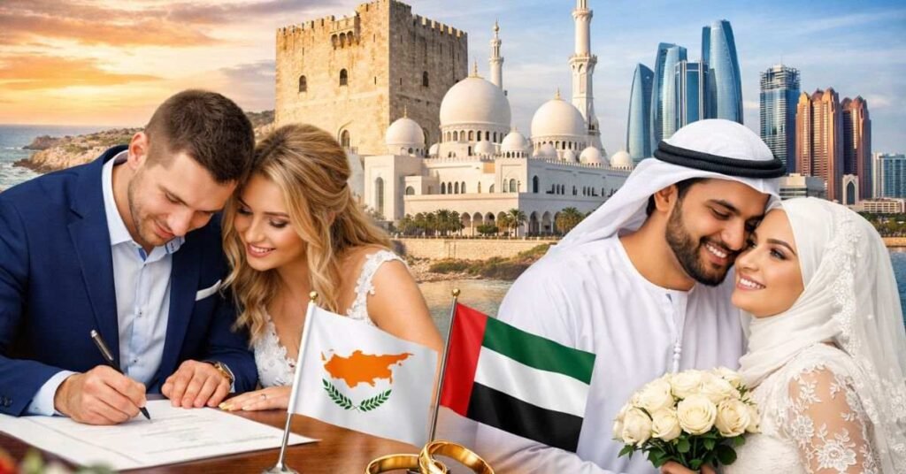 Abu Dhabi marriage certificate registration Cyprus civil registry documents checklist